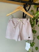 Short Thomas Listrado Rose 100% Algodão