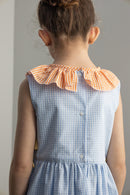 Vestido " Raio de Alegria " Vichy Colorido 100% Algodão