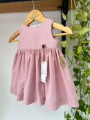 Vestido Lia Rosa Queimado 100% Algodão