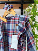 Bata Mary Flanelado Xadrez Livia 100% Algodão