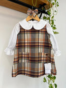Vestido Flanelado Xadrez Sheila 100% Algodão