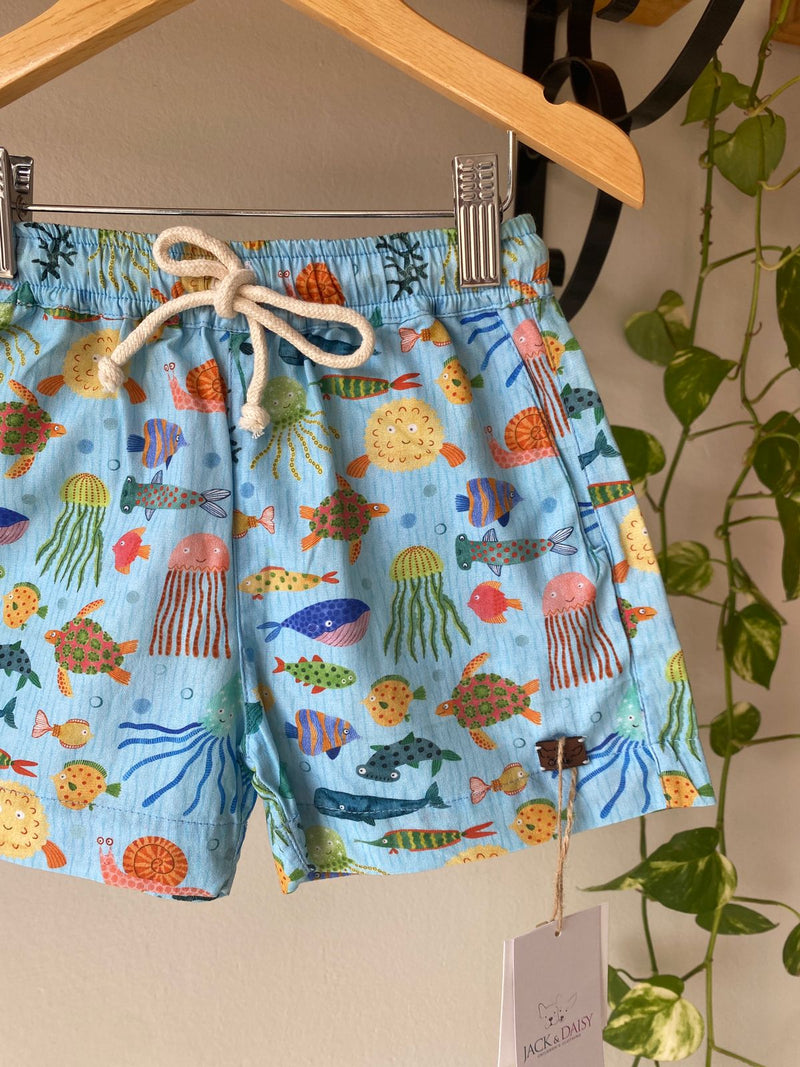 Short Thomas ''Fundo do Mar'' 100% Algodão