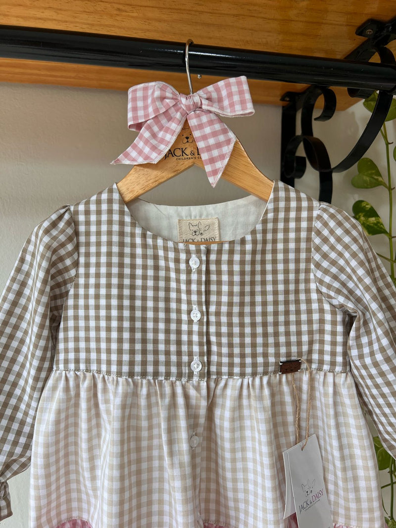 Vestido Entrelaços Filha 100% Algodão- Coleção Raízes