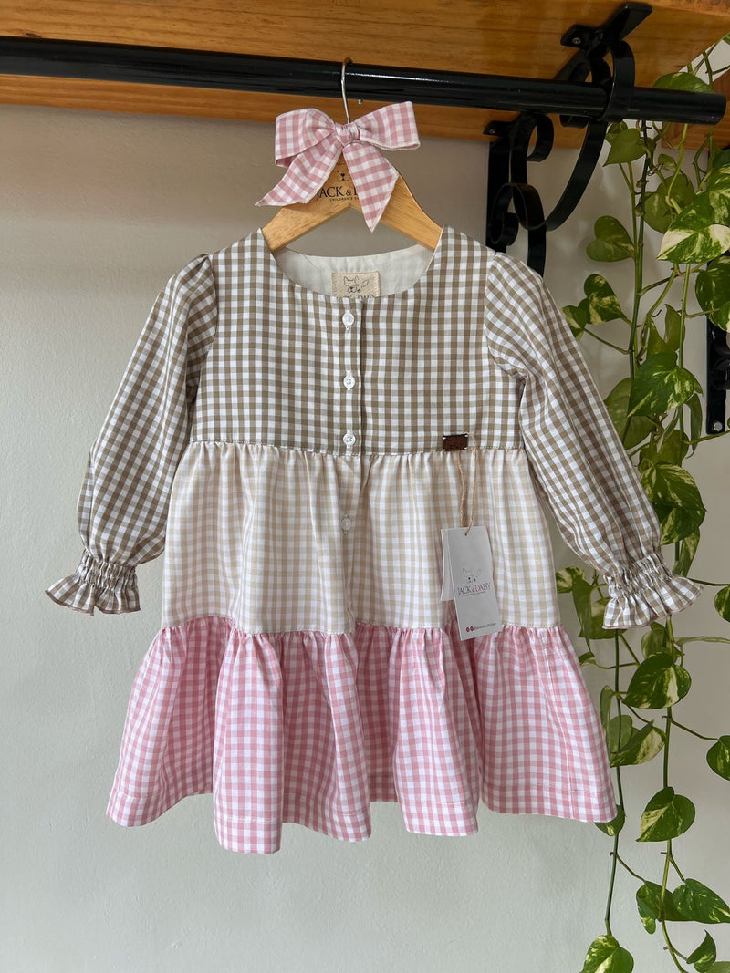Vestido Entrelaços Filha 100% Algodão- Coleção Raízes