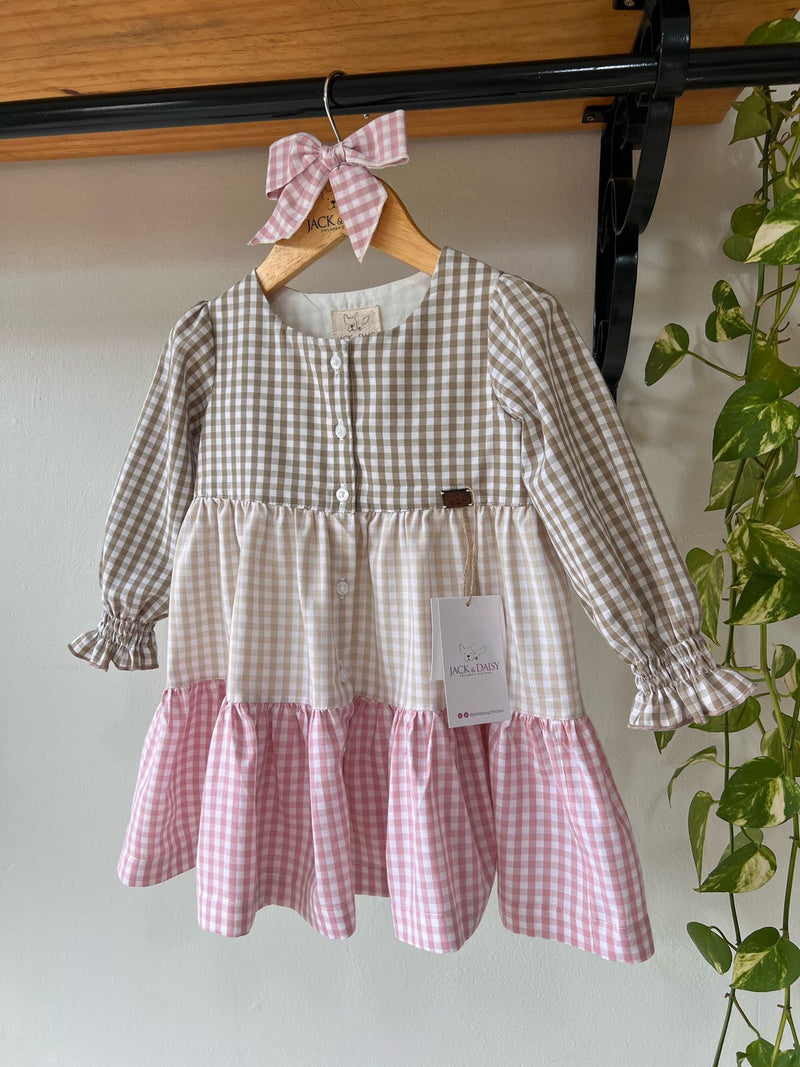 Vestido Entrelaços Filha 100% Algodão- Coleção Raízes