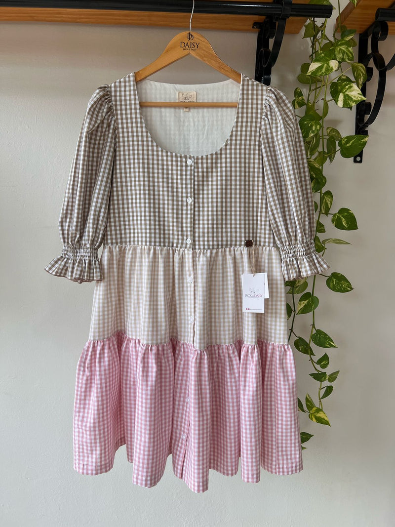 Vestido Entrelaços Mãe 100% Algodão