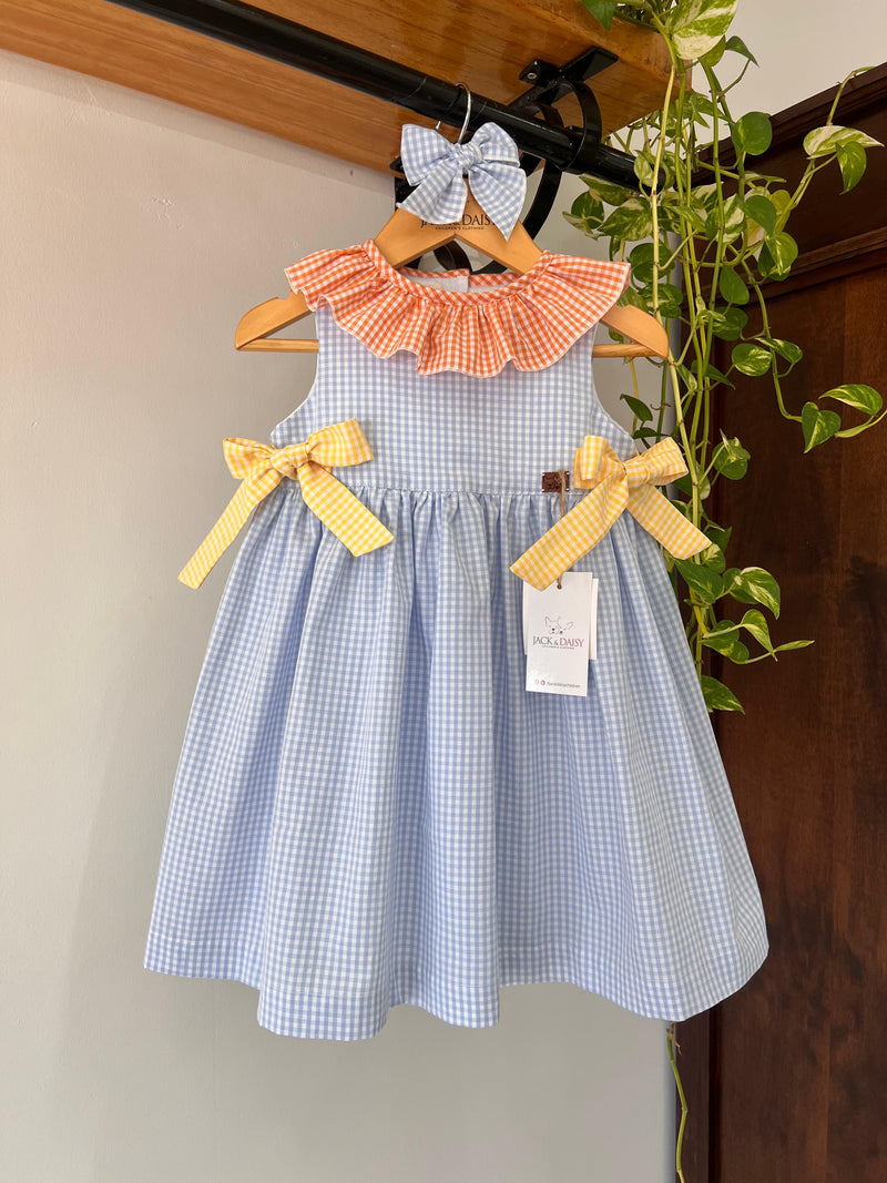 Vestido "Raio de Alegria" Vichy Colorido 100% Algodão