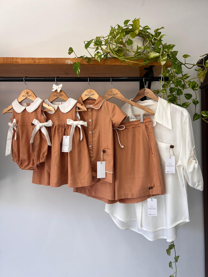 Camisa Oversized Savanna Coleção Terra Linho Off White