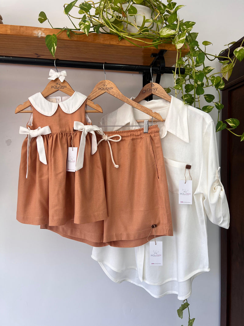 Camisa Oversized Savanna Coleção Terra Linho Off White