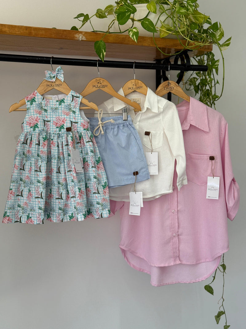 Vestido Hortênsia 100% Algodão - Coleção Chá Das Cinco