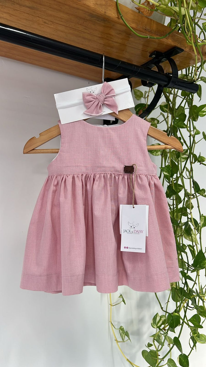 Vestido Lia Rosa Queimado 100% Algodão