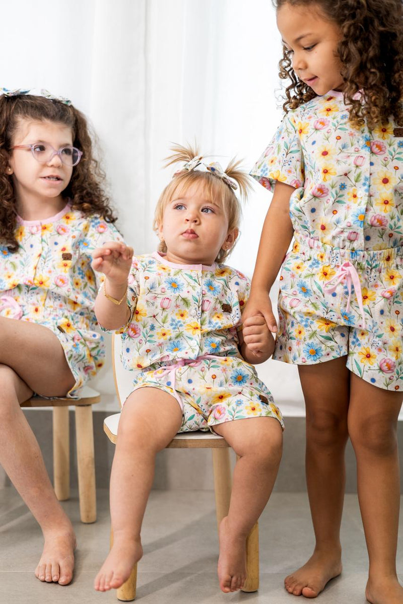 Pijama Jardim 100% Algodão