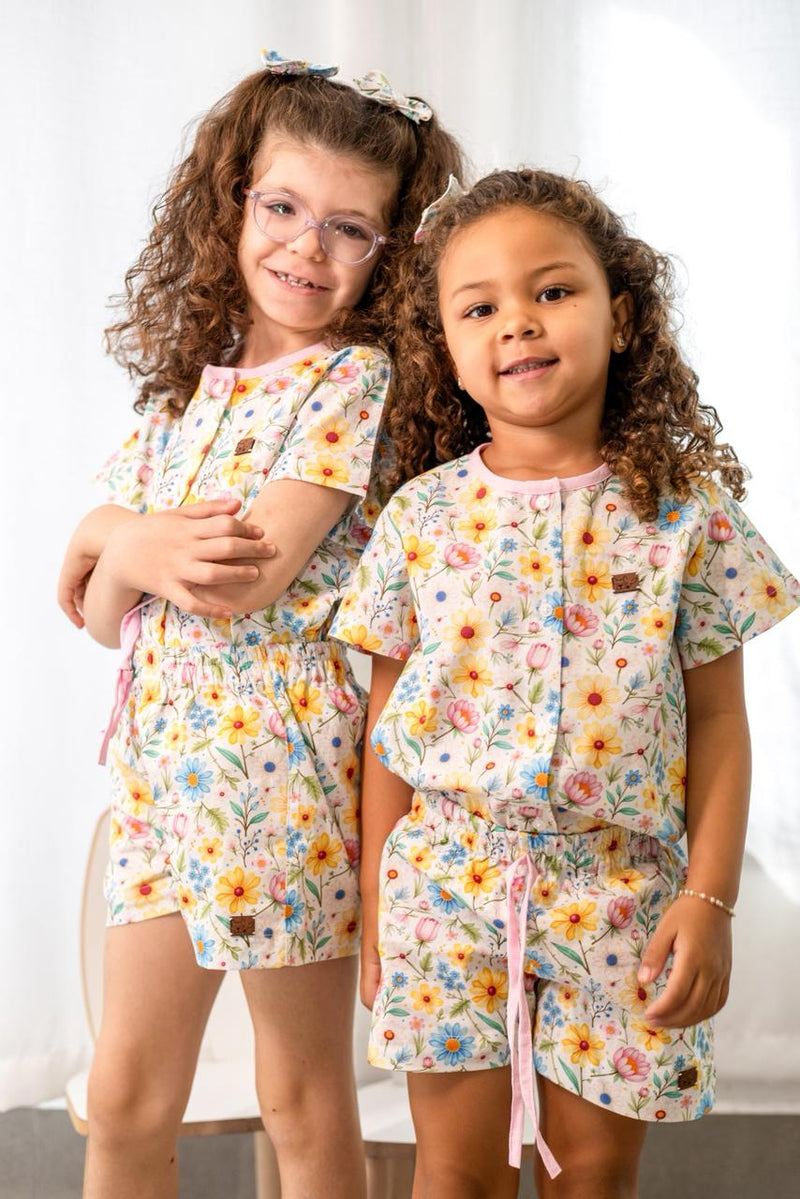 Pijama Jardim 100% Algodão