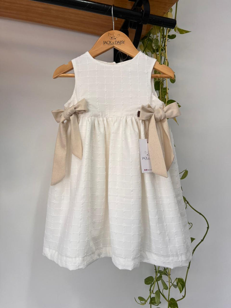 Vestido Clarisse 100% Algodão Bordado Off Whit