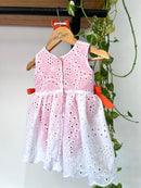 Body Vestido Antonella Laise/ Laranja Fluorescente 100% Algodão- Coleção Infância em Cores