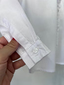 Camisa Social Augusto Manga Longa Branca 100% Algodão