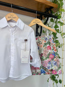 Short Gael Floral 100% Algodão - Coleção Amor que Nutre