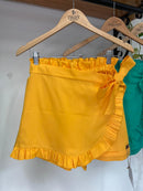 Short Mãe Torcida do Coração Amarelo 100% Algodão
