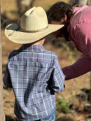 Camisa Mini Cowboy Unissex Flanelado Xadrez Marc 100% Algodão