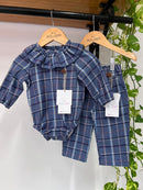 Body Clara Flanelado Xadrez Marc 100% Algodão