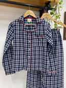Pijama Pai Social Flanelado Xadrez Mirella 100% Algodão