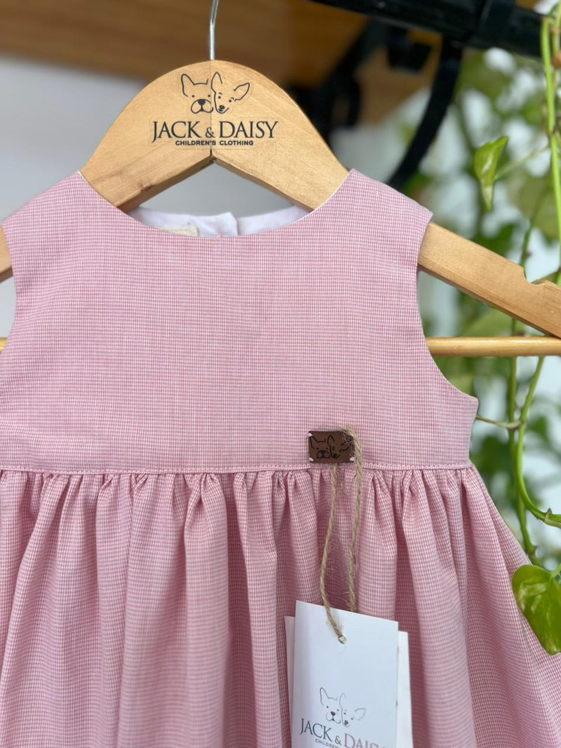 Vestido Lia Rosa Queimado 100% Algodão