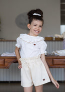 Short Clochard Linho Perlato