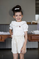 Short Clochard Linho Perlato