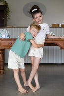 Short Clochard Linho Perlato