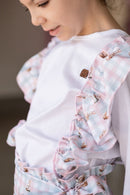 Bata Lili - Coelhinhos do Vale Rosa 100% Algodão