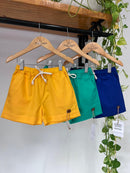 Short Filho Gol de Chinelo Amarelo 100% Algodão