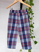 Calça Social Unissex Flanelado Xadrez Livia 100% algodão