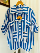 Camisa Oversized Feminina 100% Algodão A Grande Listra